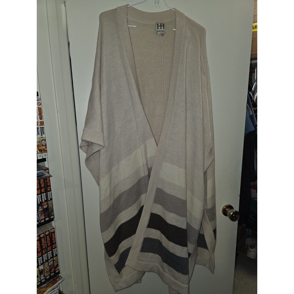 Haute Hippie Wrap/poncho/shawl Os Striped Cute Womens